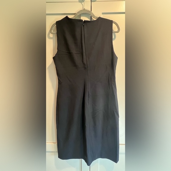 Banana Republic - Black Sleeveless Ponte Knit Dress with Bow - 10 - Picture 2 of 5
